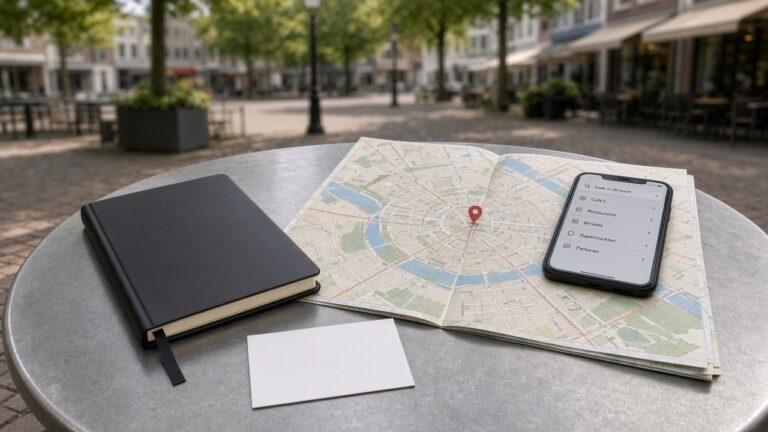 Lokale SEO per wijk in Zoetermeer: kaart en zoeken in de buurt op een terras